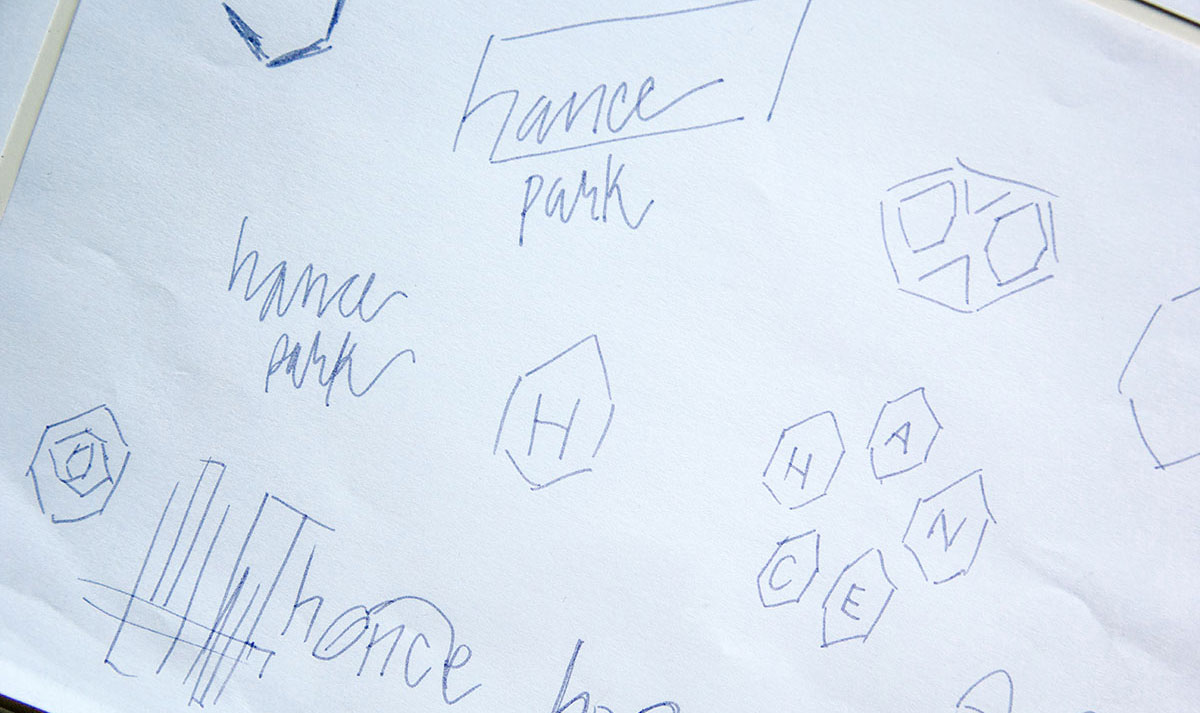 Hance Park Logo Sketches